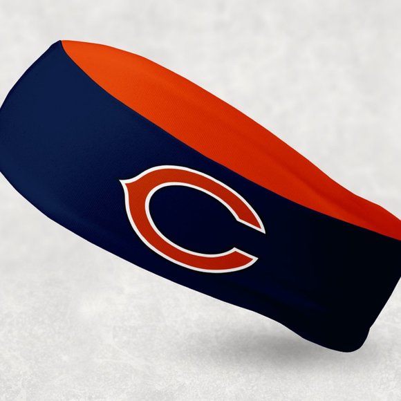 2 Pack - NEW - Reversible Chicago Bears Headband - Picture 1 of 2